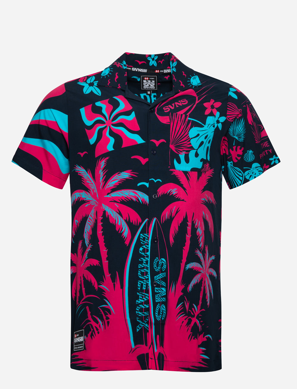 SVNS 2026 Bordeaux Hawaiian Shirt - Navy