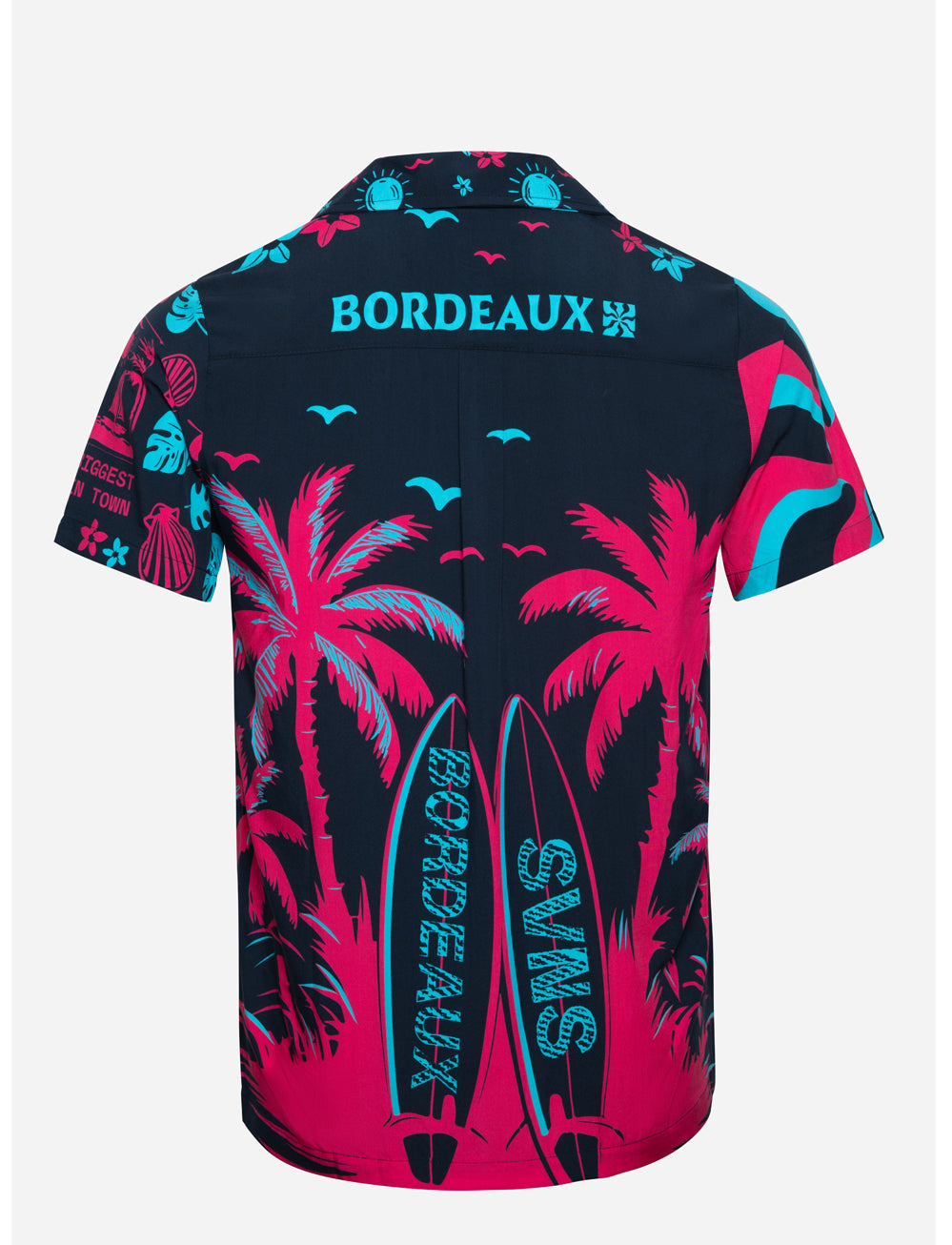 SVNS 2026 Bordeaux Hawaiian Shirt - Navy