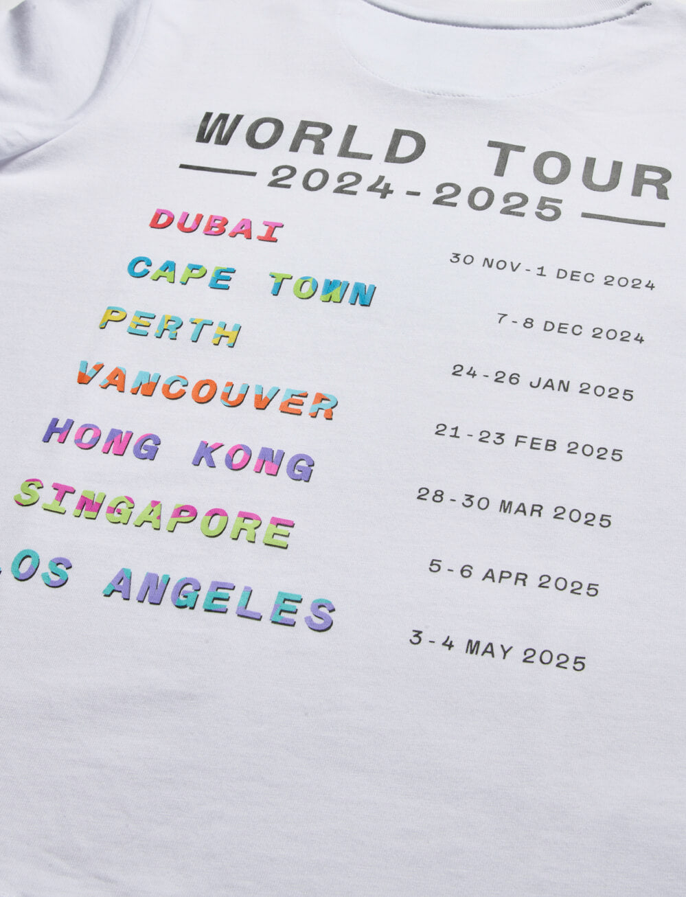 SVNS 2025 Global Tour T-Shirt - White