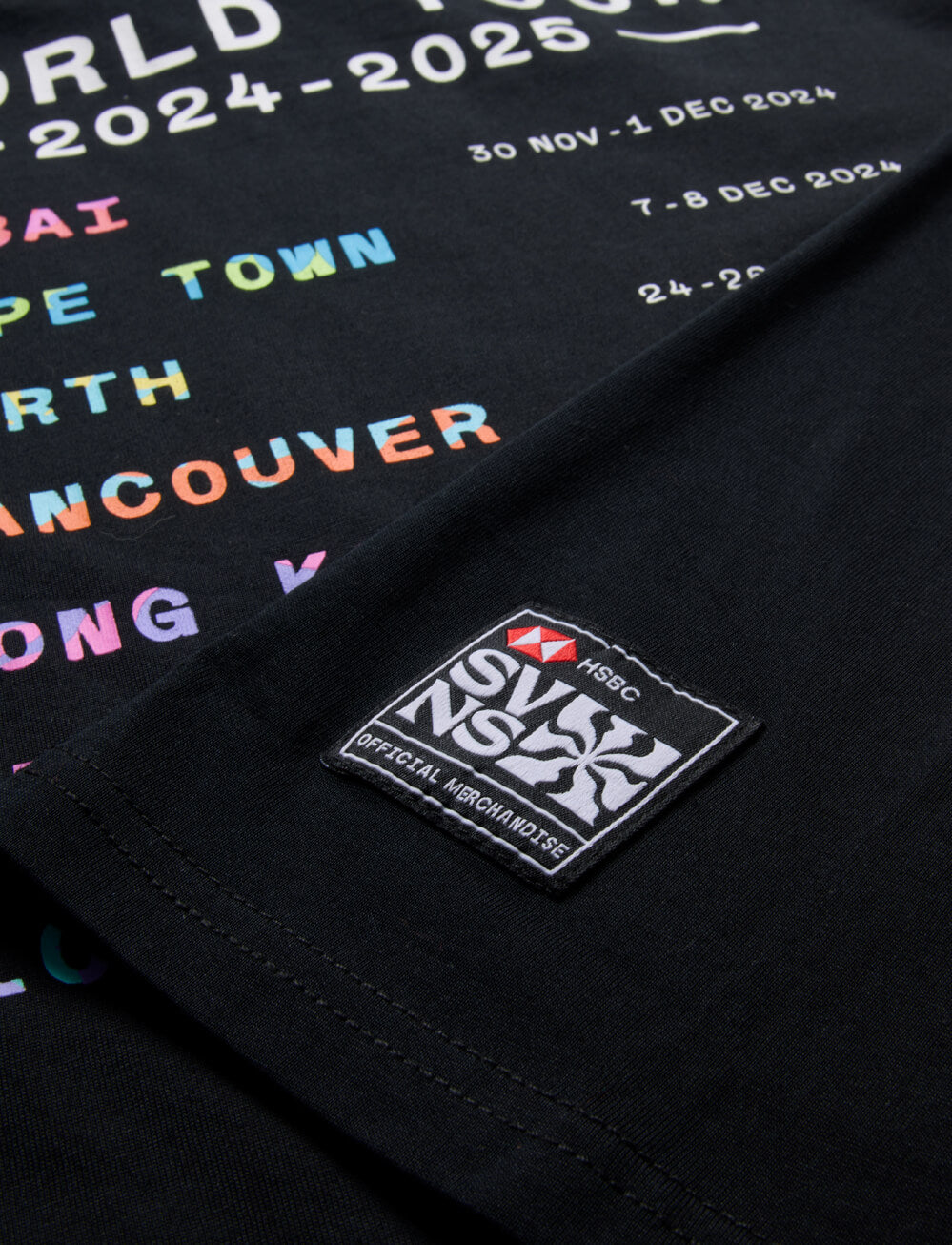 SVNS 2025 Global Tour T-Shirt - Black