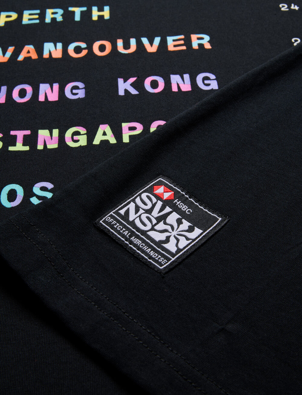 SVNS 2025 Kids Global Tour T-Shirt - Black