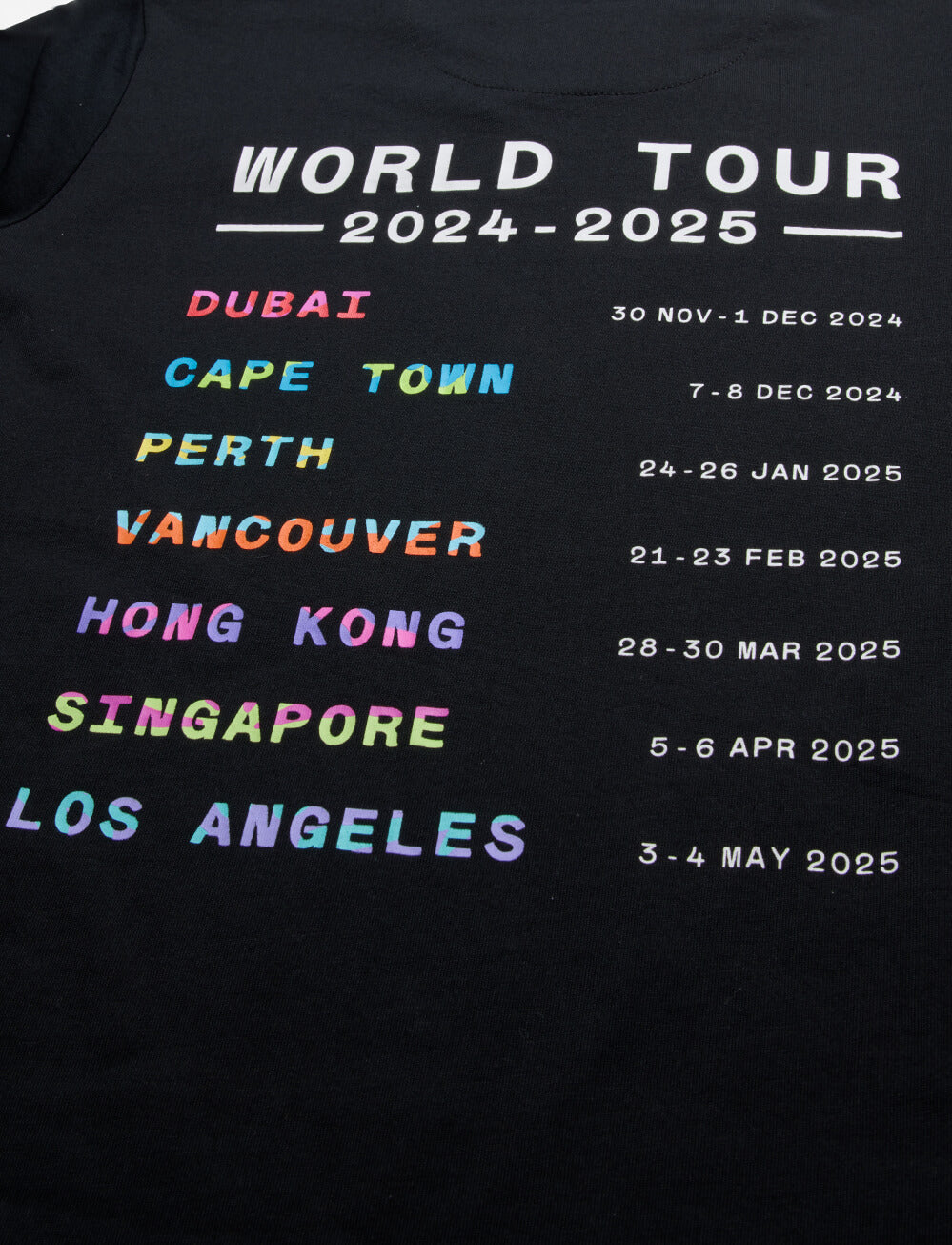 SVNS 2025 Perth Kids Global Tour T-Shirt - Black