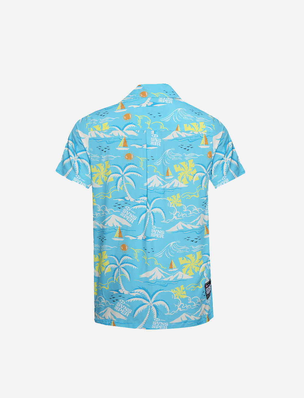 SVNS 2025 Perth Kids Hawaiian Shirt - Perth Blue