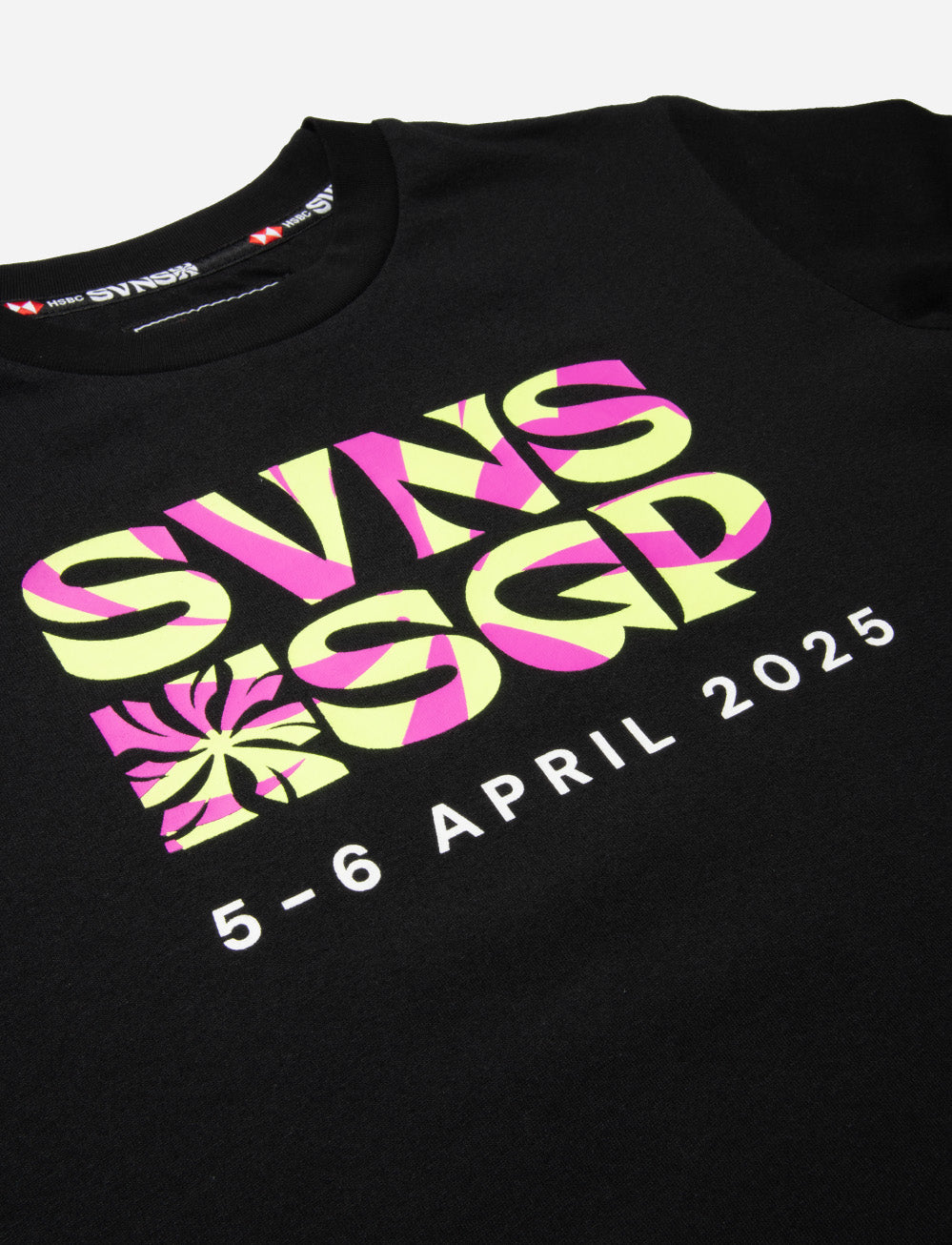 SVNS 2025 Singapore Kids Event T-Shirt - Black
