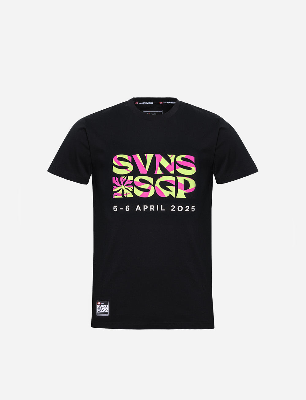 SVNS 2025 Singapore Kids Event T-Shirt - Black
