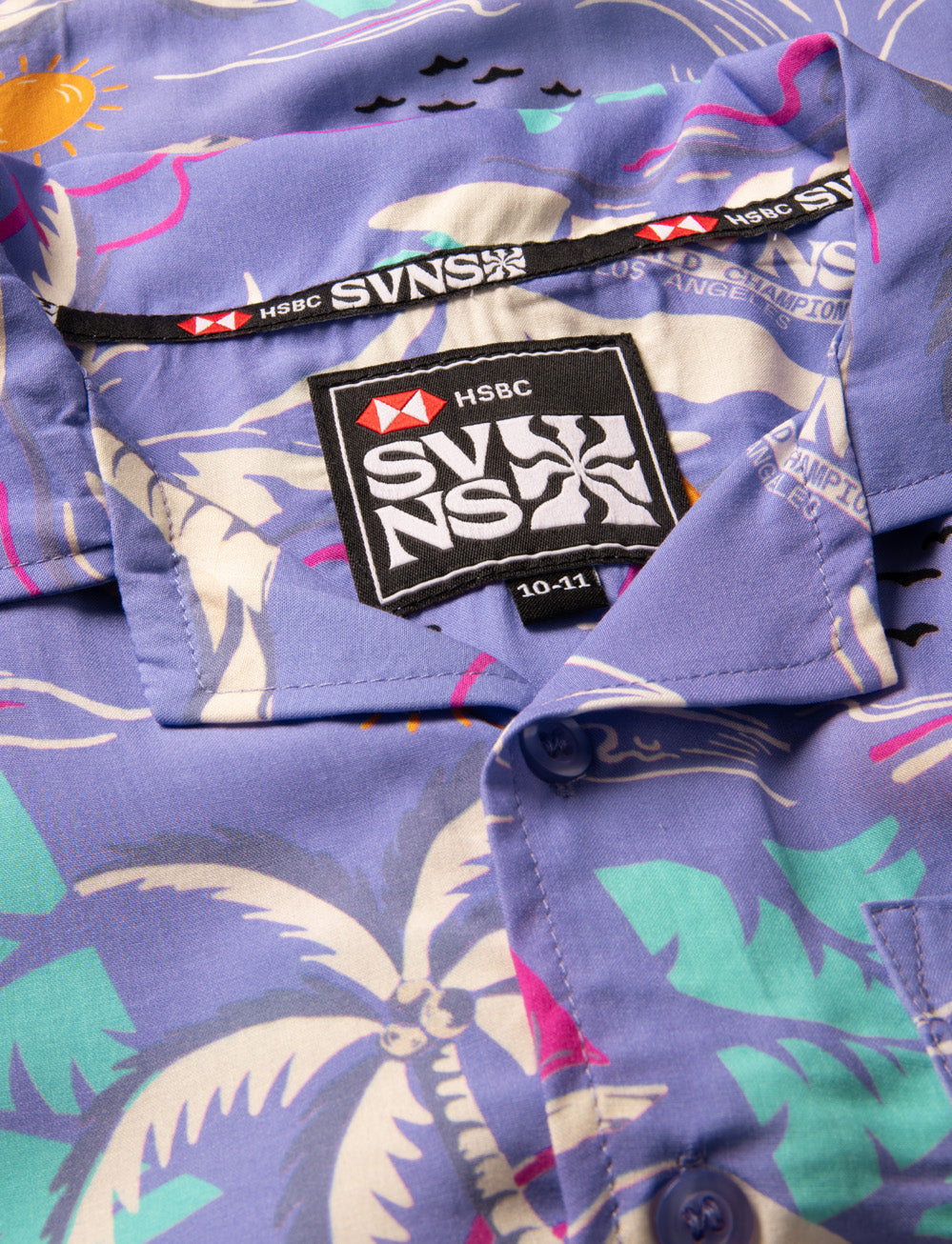 SVNS 2025 LA Kids Hawaiian Shirt - LA Purple