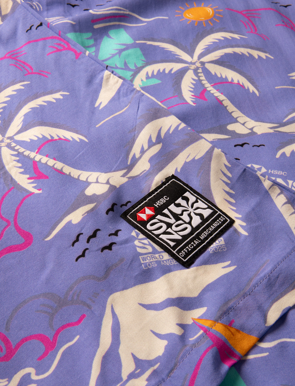 SVNS 2025 LA Kids Hawaiian Shirt - LA Purple