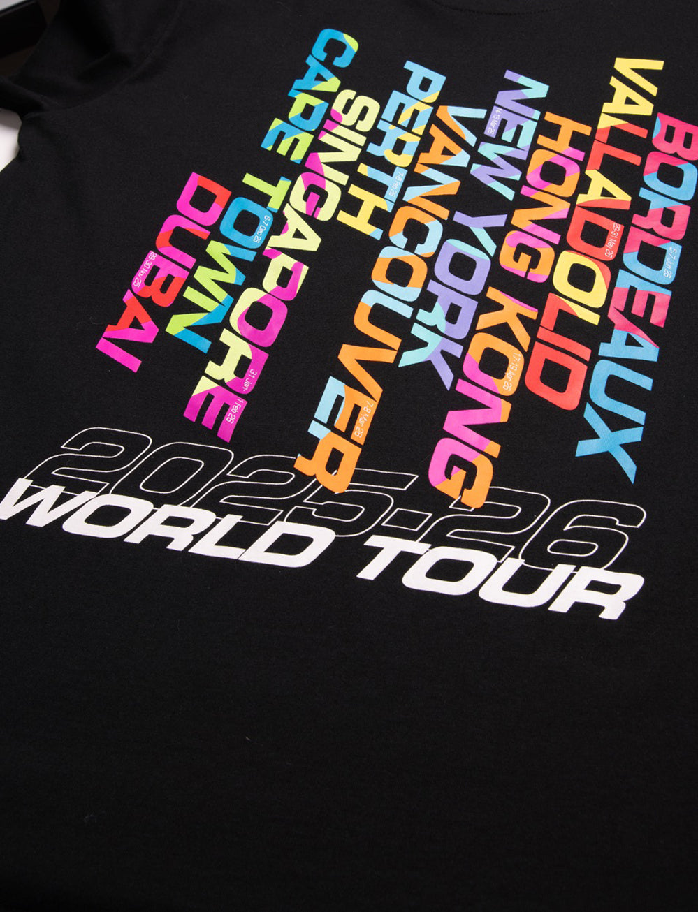 SVNS 2026 Kids World Tour T-Shirt - Black