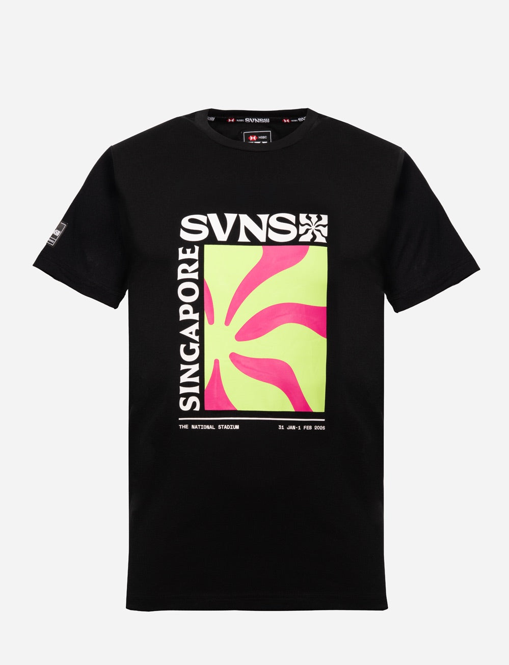 SVNS 2026 Singapore Event T-Shirt - Black