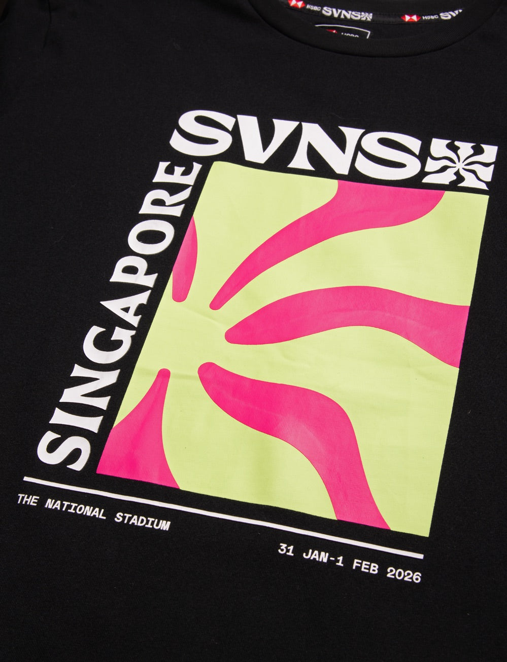 SVNS 2026 Singapore Event T-Shirt - Black