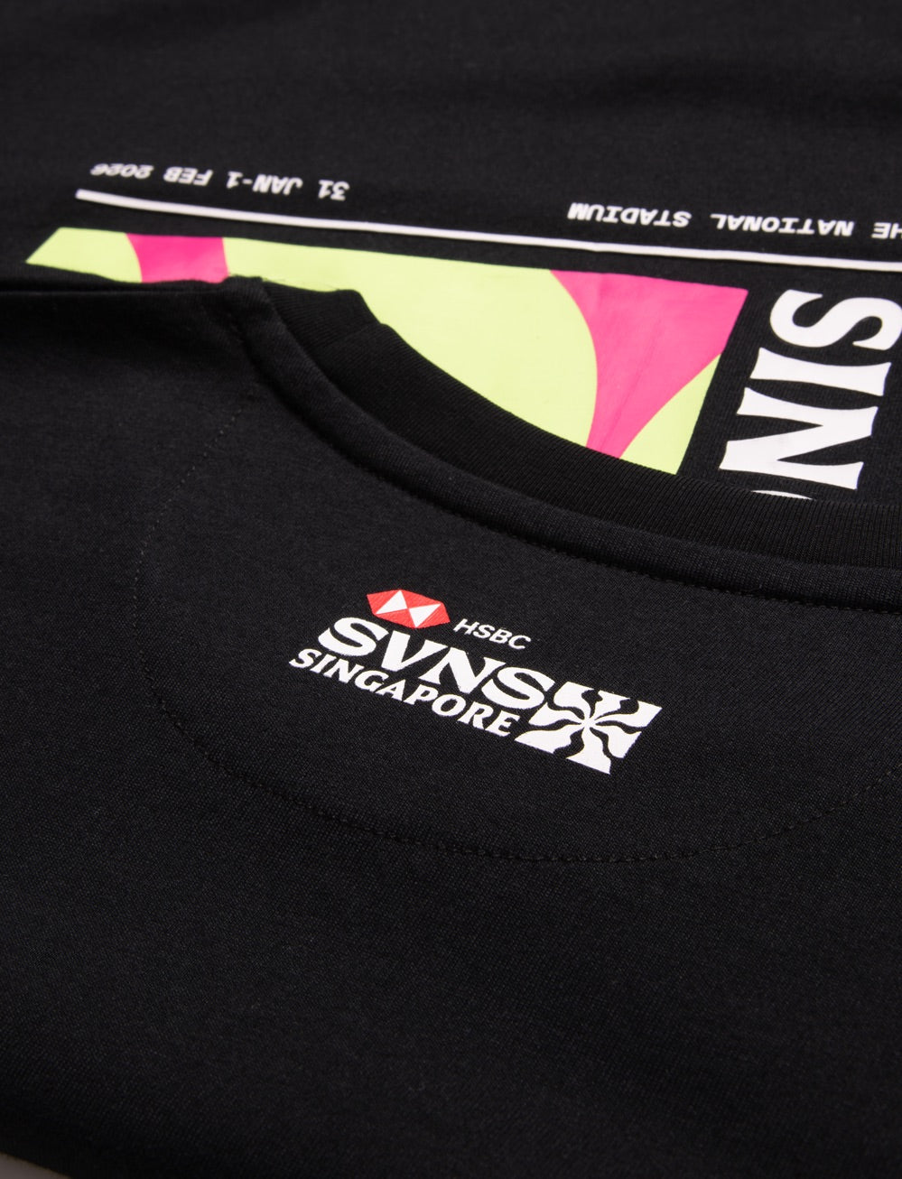 SVNS 2026 Singapore Event T-Shirt - Black