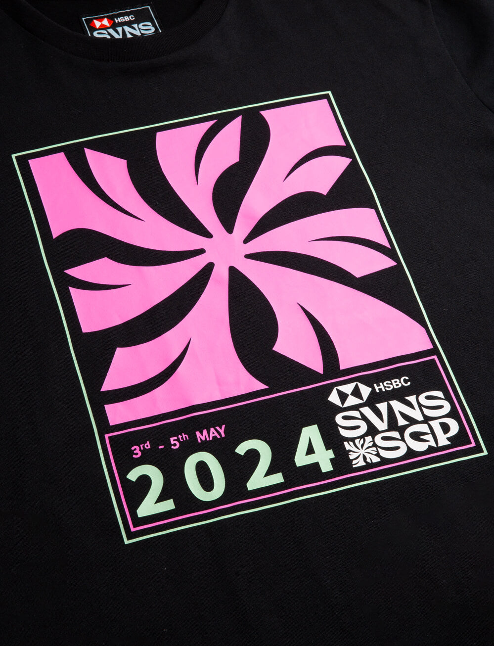 SVNS Singapore Kids Event T-Shirt - Black