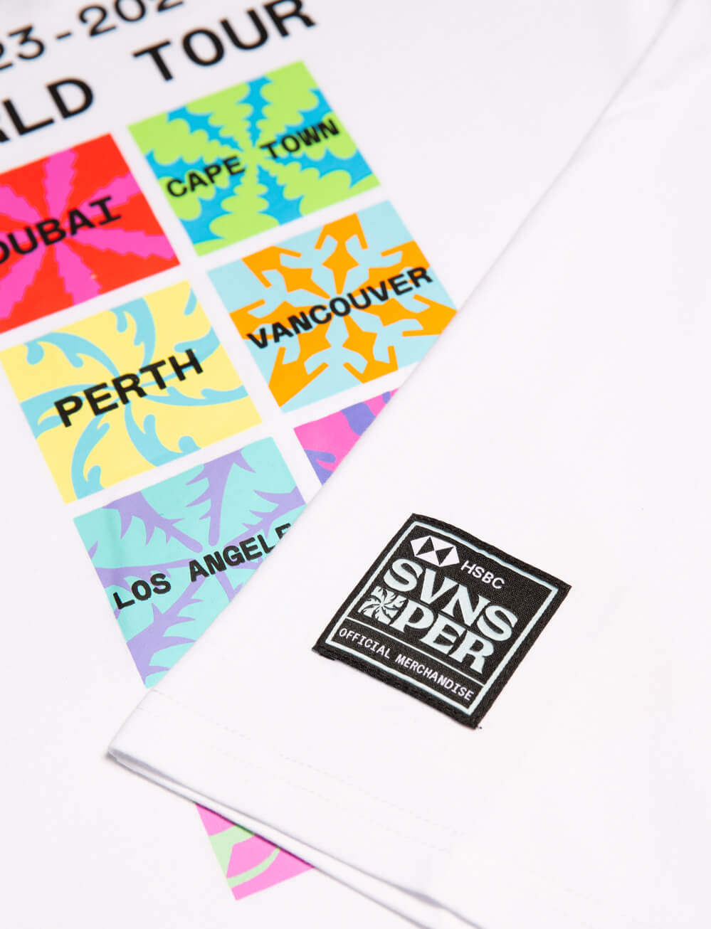 SVNS Perth Global Tour Kids T-Shirt - White