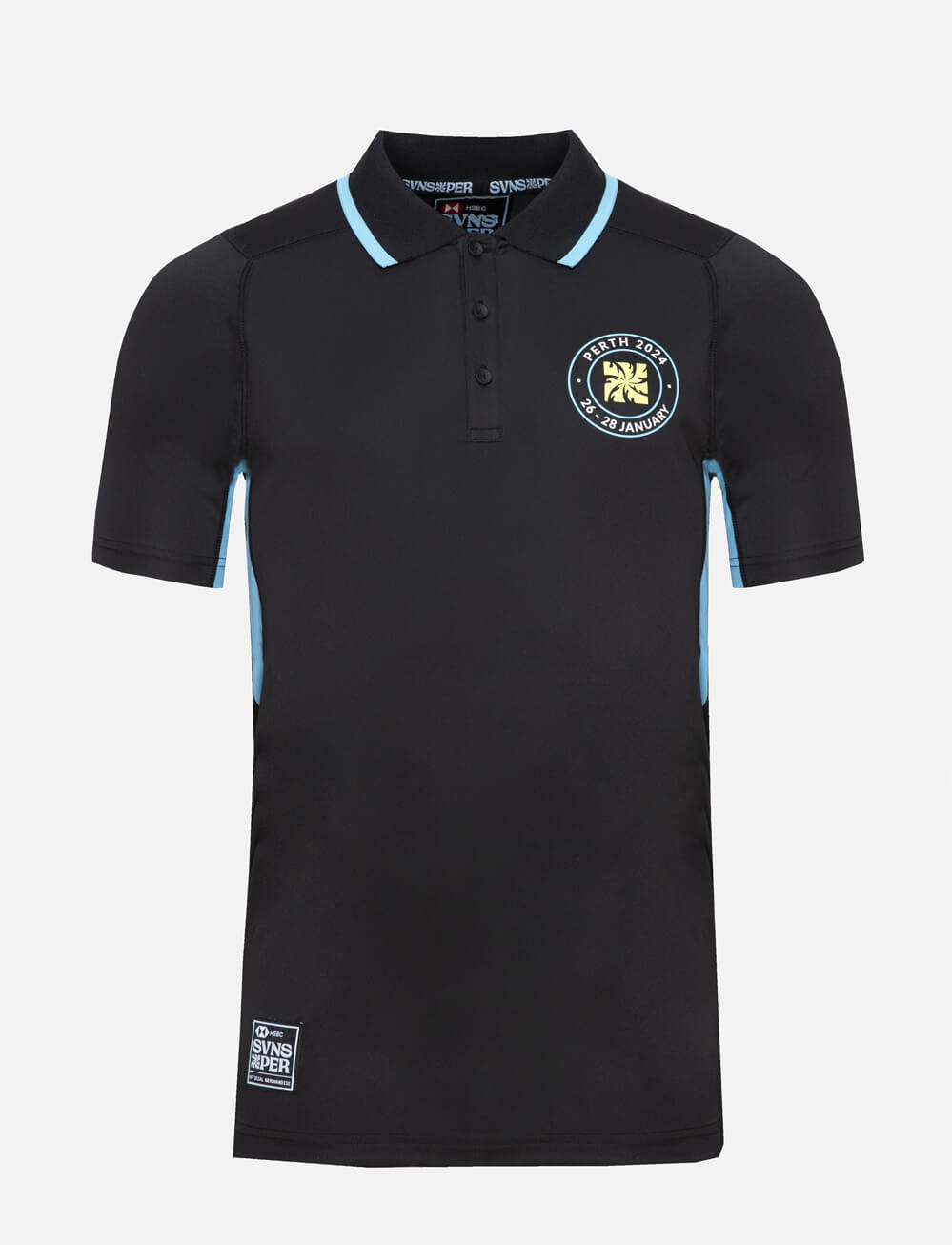 SVNS Perth Tech Polo - Black